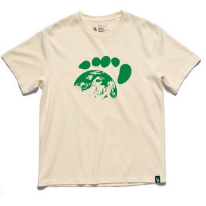 Limited Edition UNLESS Biodegradable Short Sleeve T-Shirt - FootPrint Coalition: Off-White